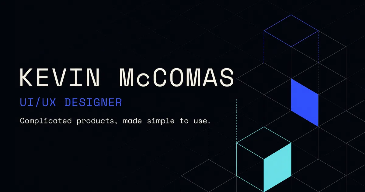 Kevin McComas product design portfolio